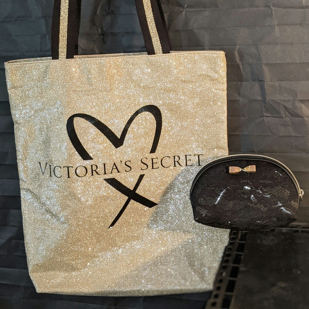 VS tote with Cosmo case